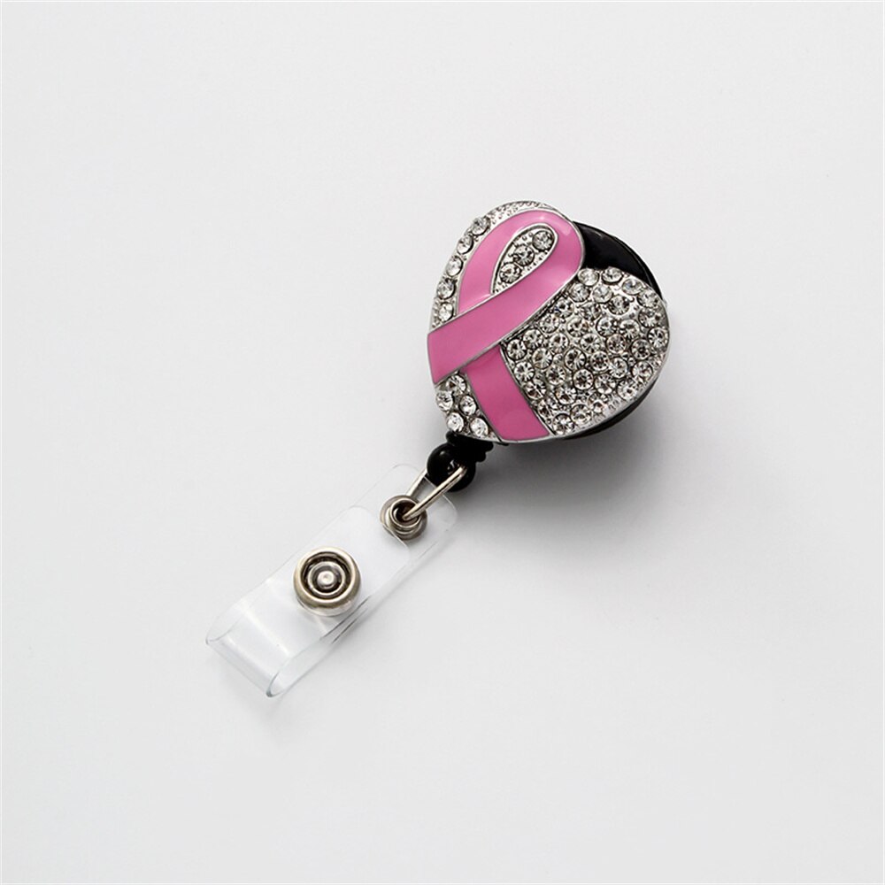 Heart with Ribbon Nurse Badge Clip for nurses and healthcare workers product view 11