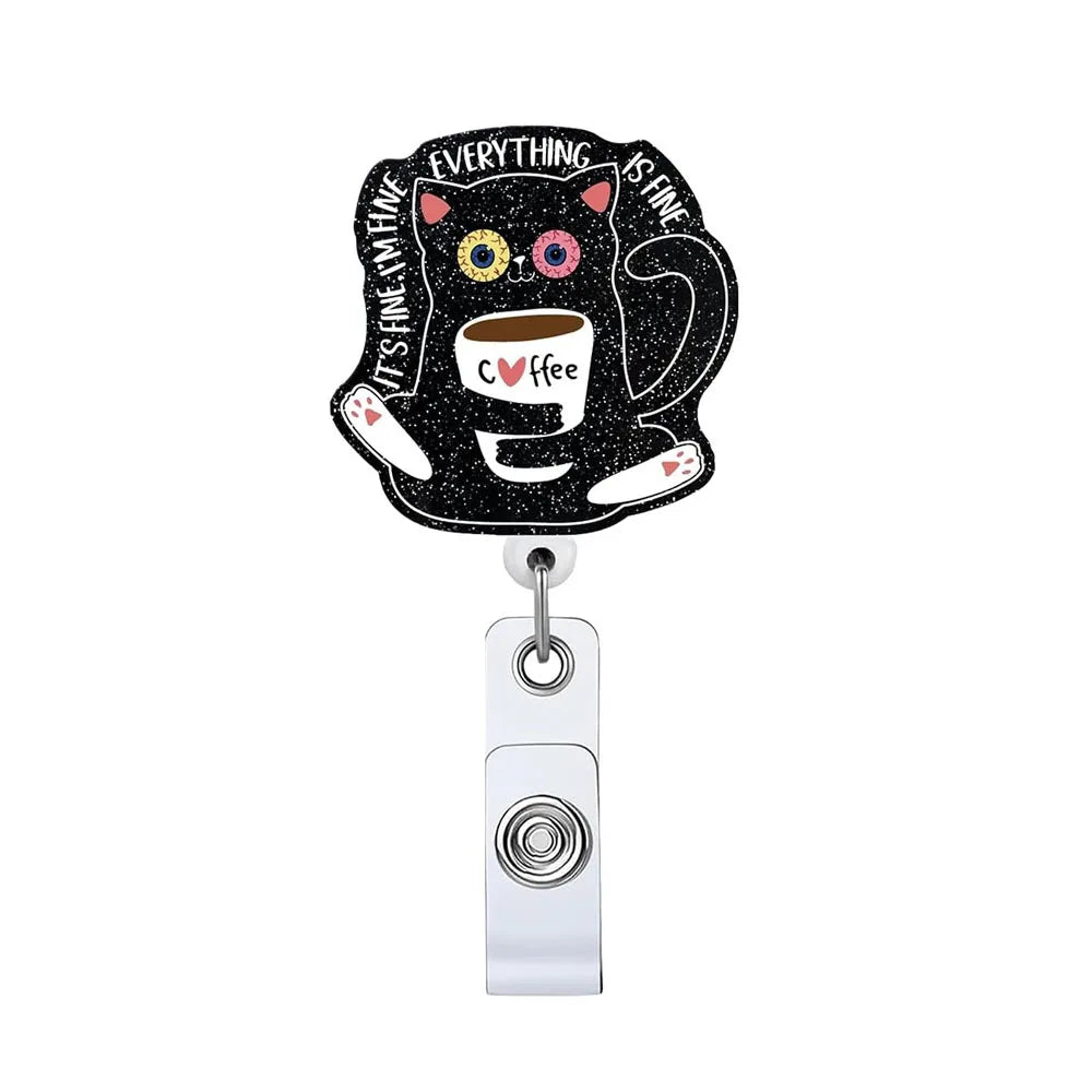 Glitter Badge Reel for nurses and healthcare workers product view 24