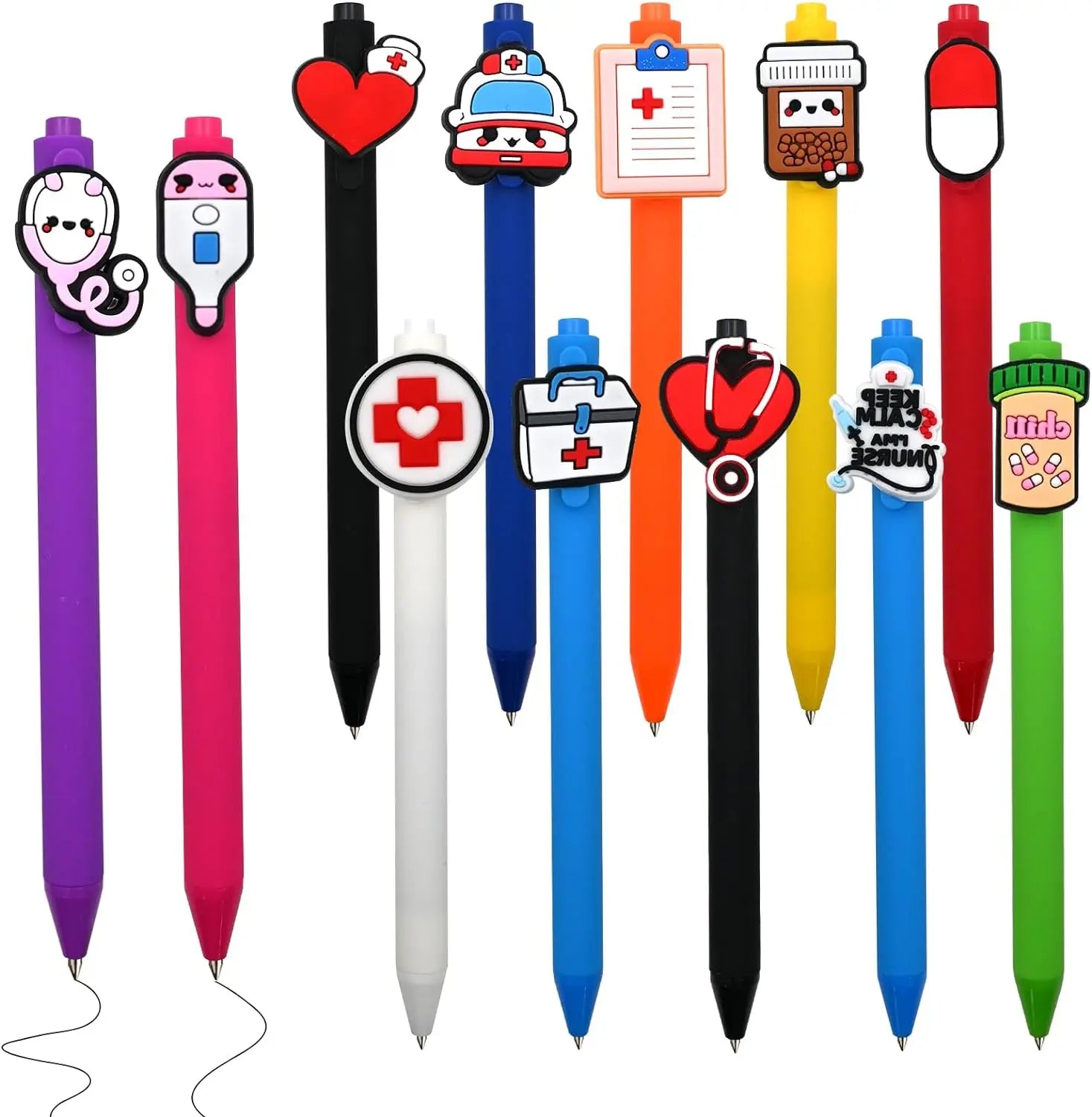 Medical Icon Nurse Pen Set (12-Pack) for nurses and healthcare workers