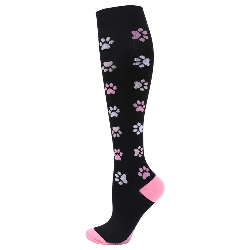 Patterned Compression Socks (20–30 mmHg) for nurses and healthcare workers product view 22
