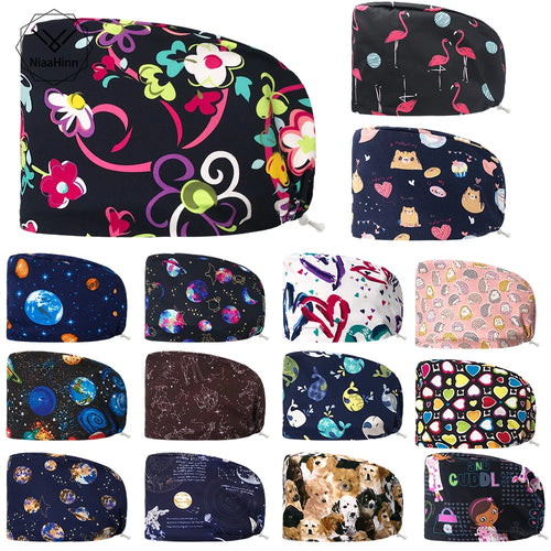 Printed Scrub Cap for nurses and healthcare workers