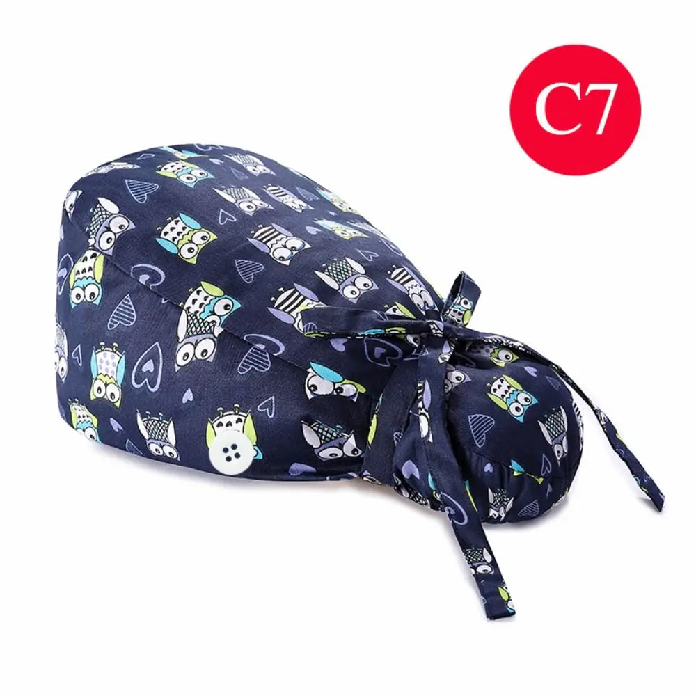 Ponytail Scrub Cap for nurses and healthcare workers product view 36