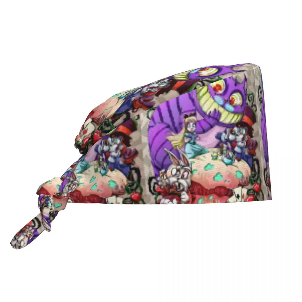 Cheshire Cat Surgical Scrub Cap for nurses and healthcare workers product view 15