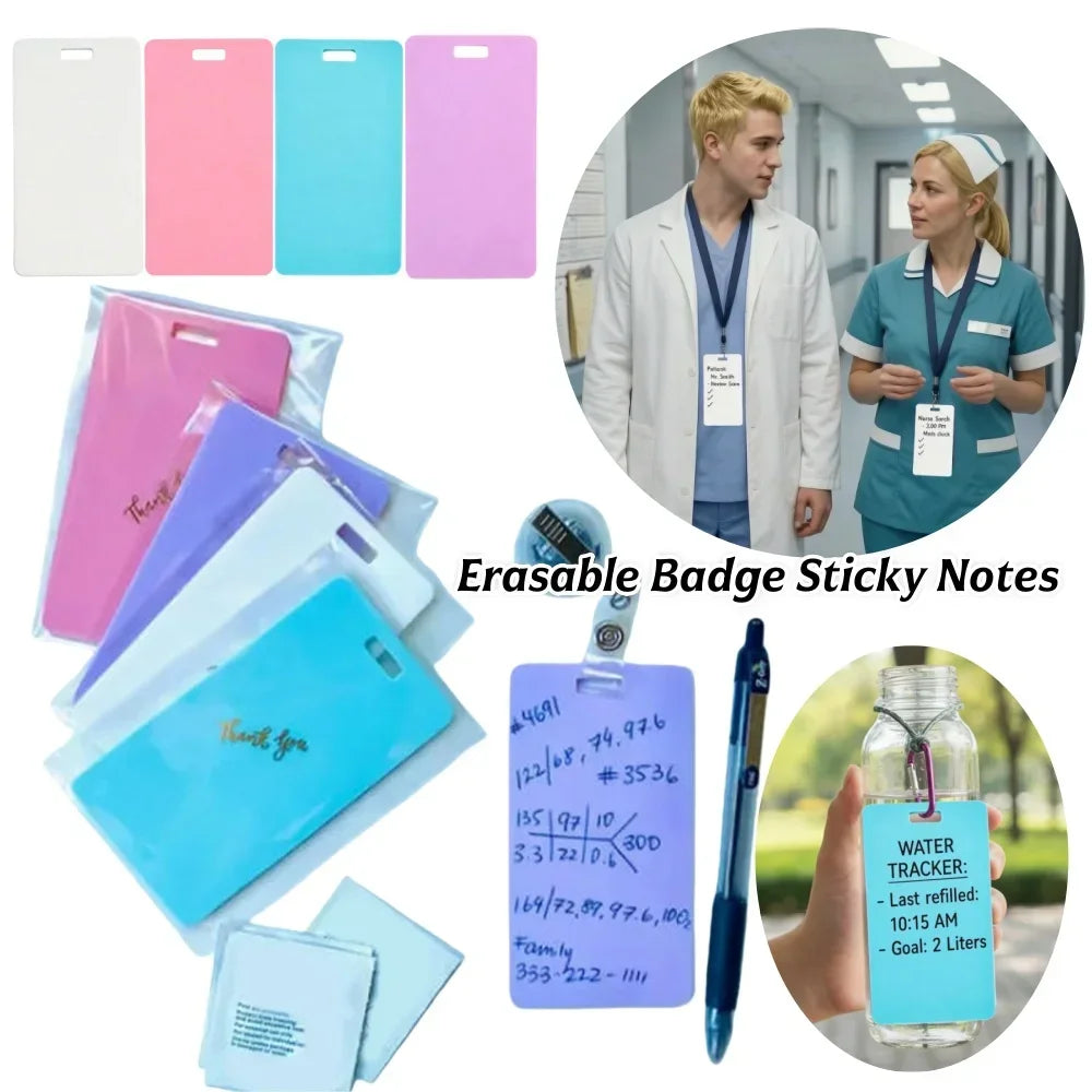 Reusable Badge Buddy Memo Pad for nurses and healthcare workers product view 3