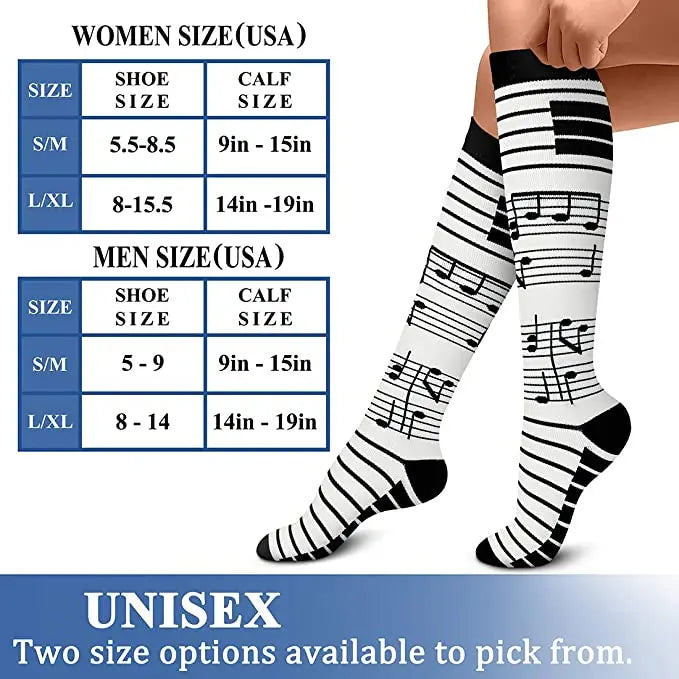 Patterned Compression Socks (20–30 mmHg) for nurses and healthcare workers product view 6