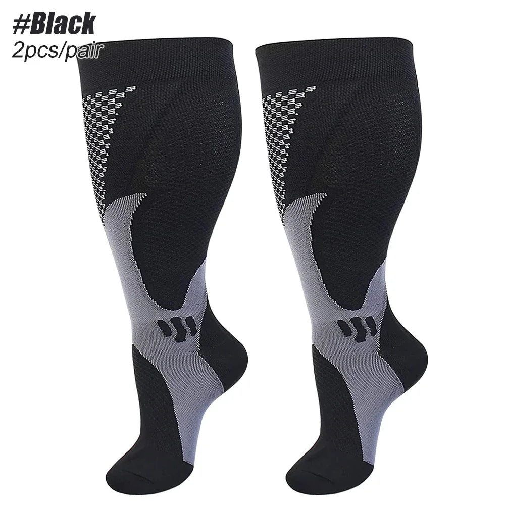 Wide Calf Compression Socks (20–30 mmHg) for nurses and healthcare workers product view 8