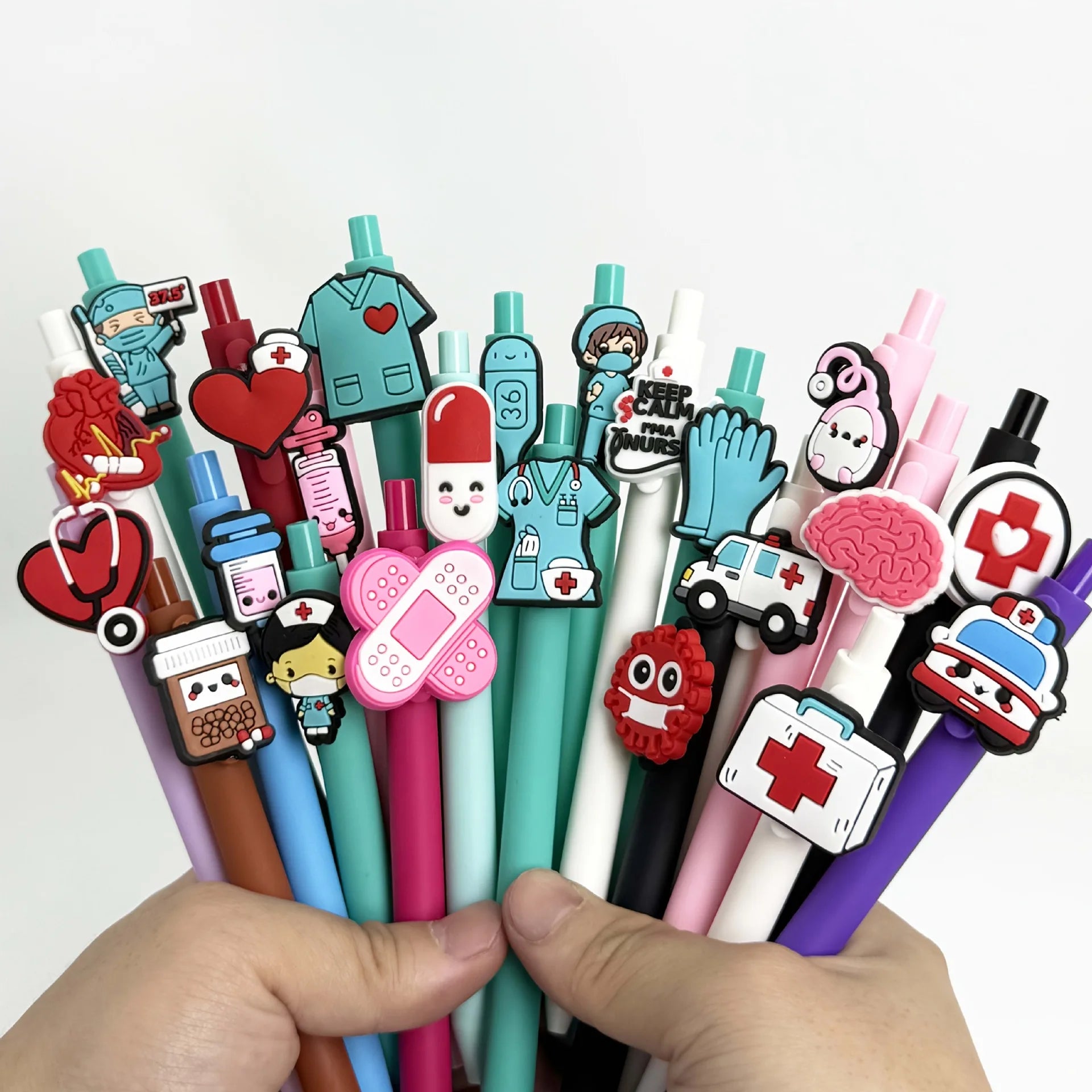 Medical Character Gel Pen Set for nurses and healthcare workers
