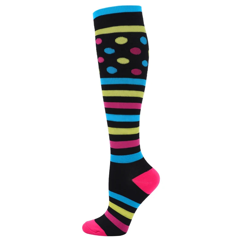 Patterned Compression Socks (20–30 mmHg) for nurses and healthcare workers product view 29