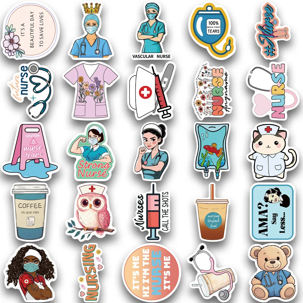 Nurse Life Sticker Pack (50 pcs) for nurses and healthcare workers product view 6