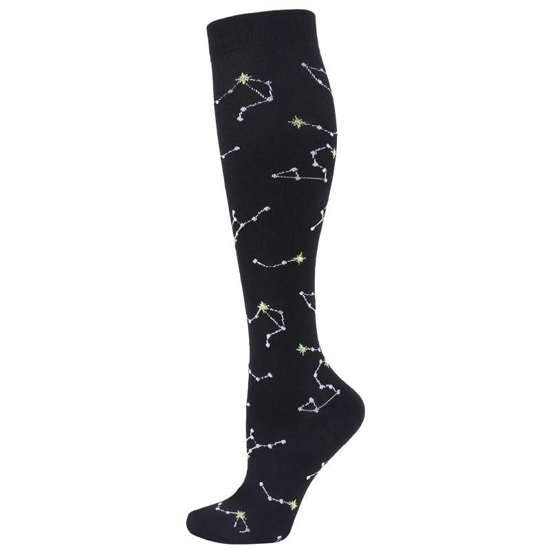 Patterned Compression Socks (20–30 mmHg) for nurses and healthcare workers product view 27
