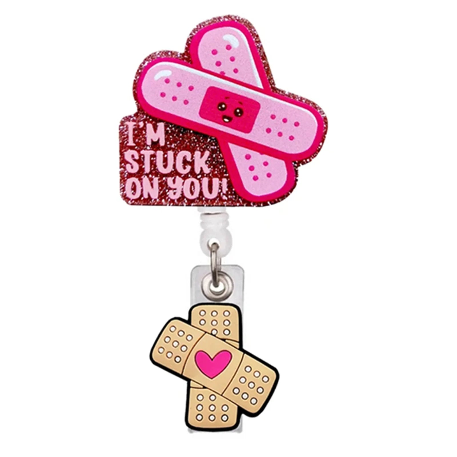 Glitter Badge Reel for nurses and healthcare workers product view 8