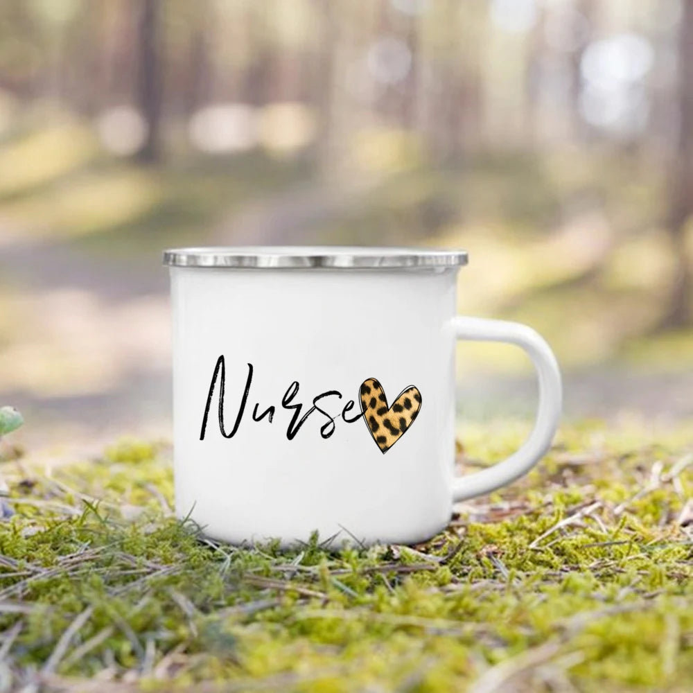 Nurse Life Enamel Camp Mug for nurses and healthcare workers product view 9