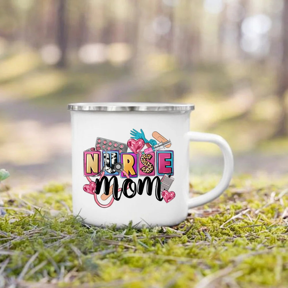 Nurse Life Enamel Camp Mug for nurses and healthcare workers product view 27