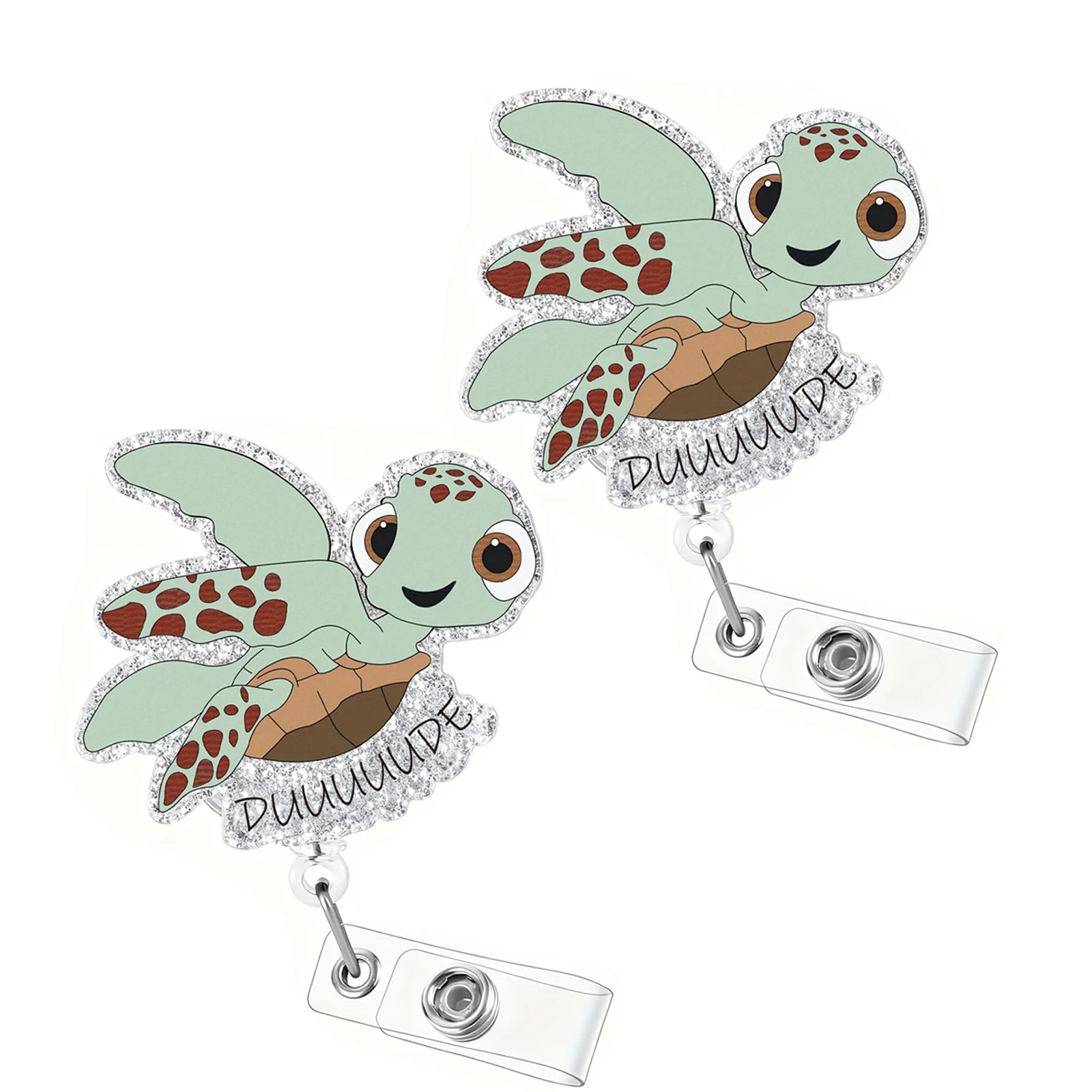 Sea Turtle Nurse Badge Reel for nurses and healthcare workers product view 7