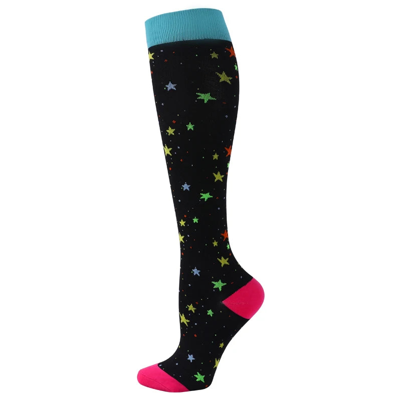 Patterned Compression Socks (20–30 mmHg) for nurses and healthcare workers product view 15