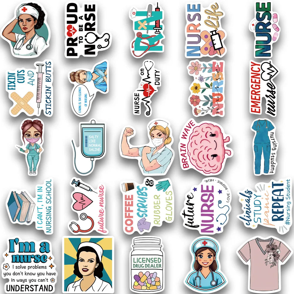 Nurse Life Sticker Pack (50 pcs) for nurses and healthcare workers product view 5