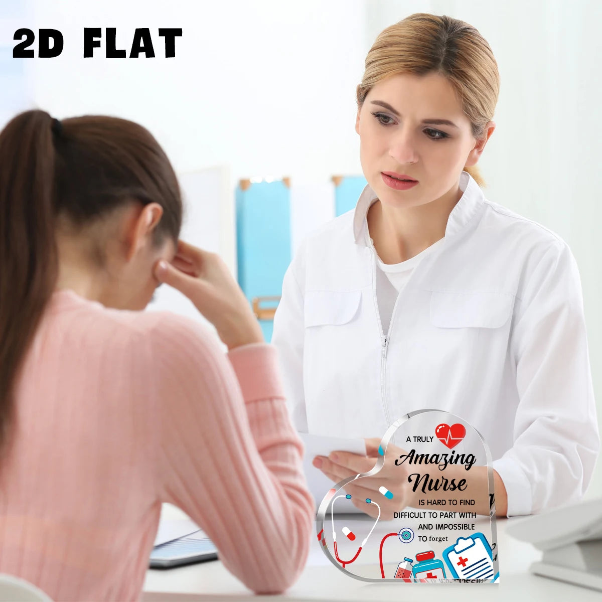 Amazing Nurse Appreciation Desk Plaque for nurses and healthcare workers product view 3