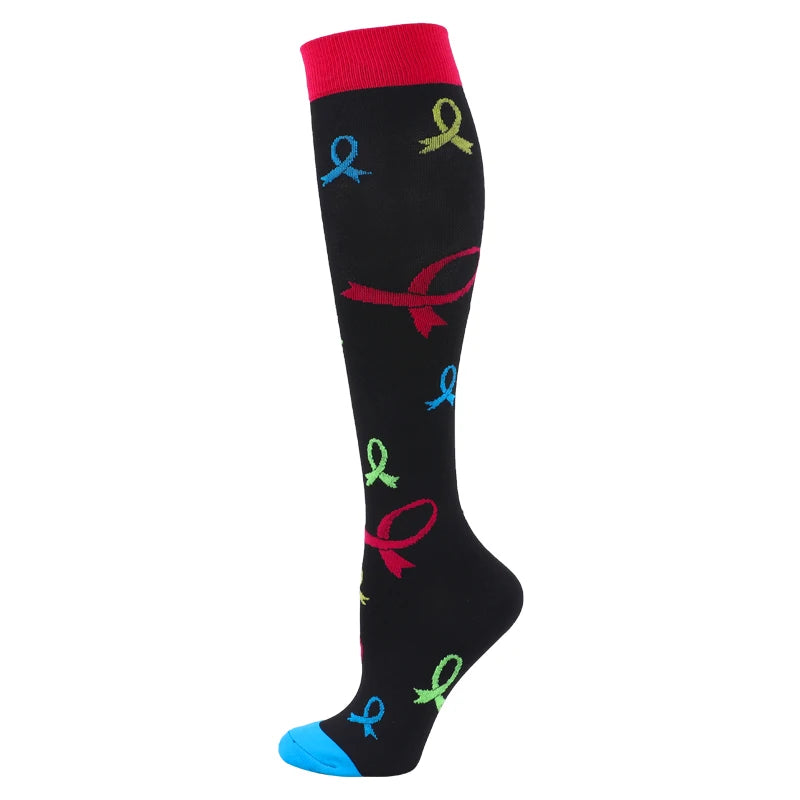 Patterned Compression Socks (20–30 mmHg) for nurses and healthcare workers product view 12