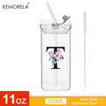 Initial Glass Tumbler with Lid & Straw for nurses and healthcare workers product view 20