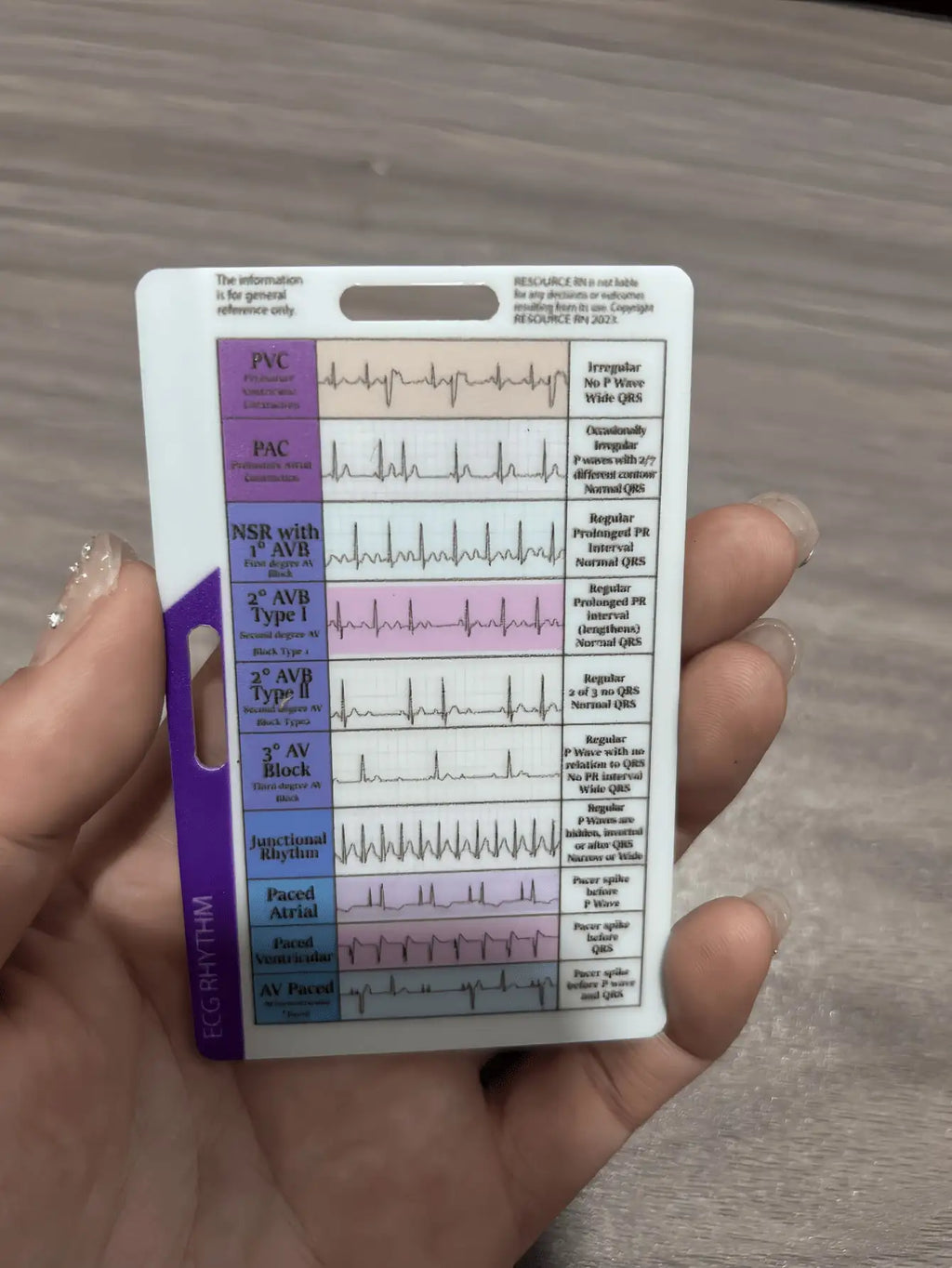 Nursing Reference Badge Cards for nurses and healthcare workers product view 2