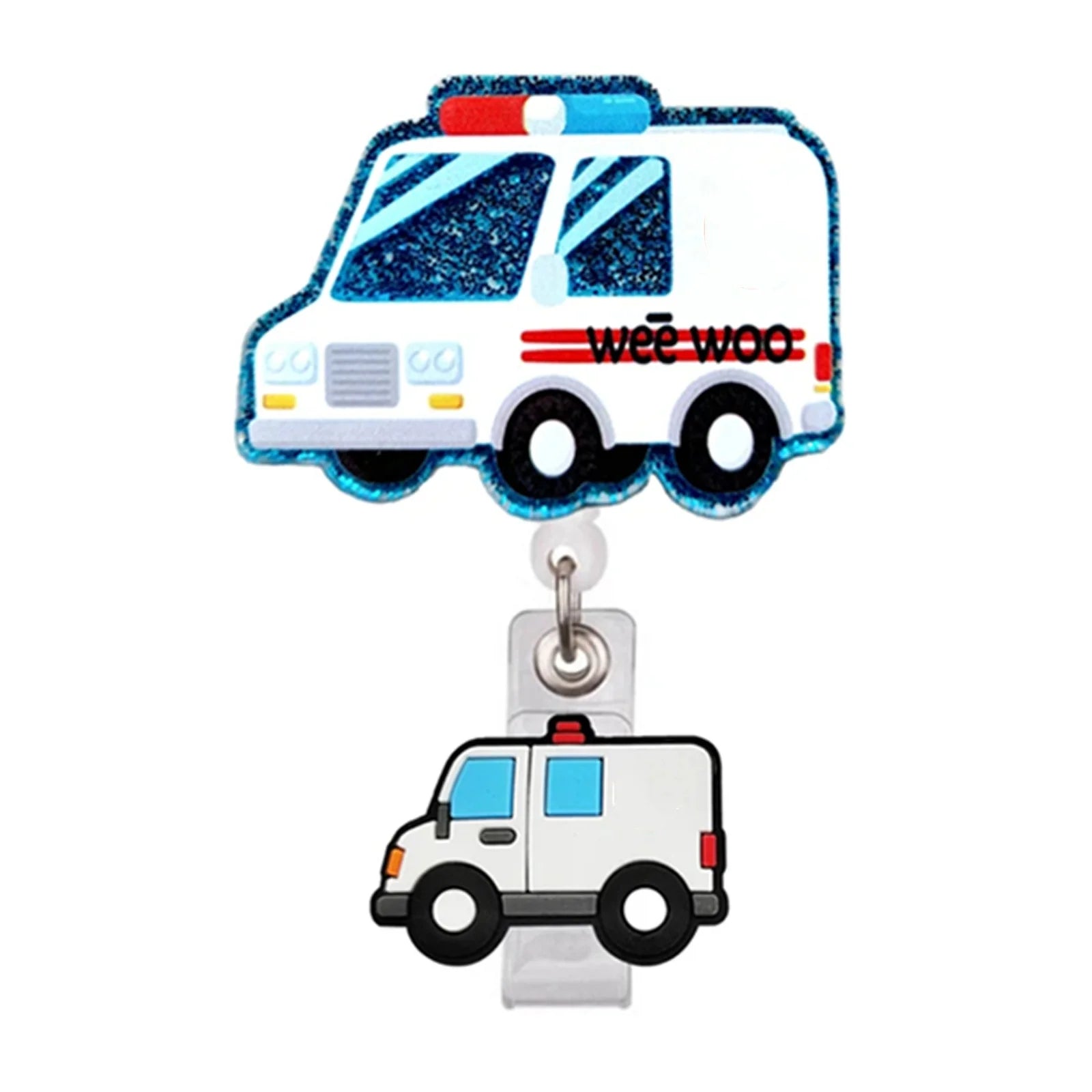 Glitter Badge Reel for nurses and healthcare workers product view 30