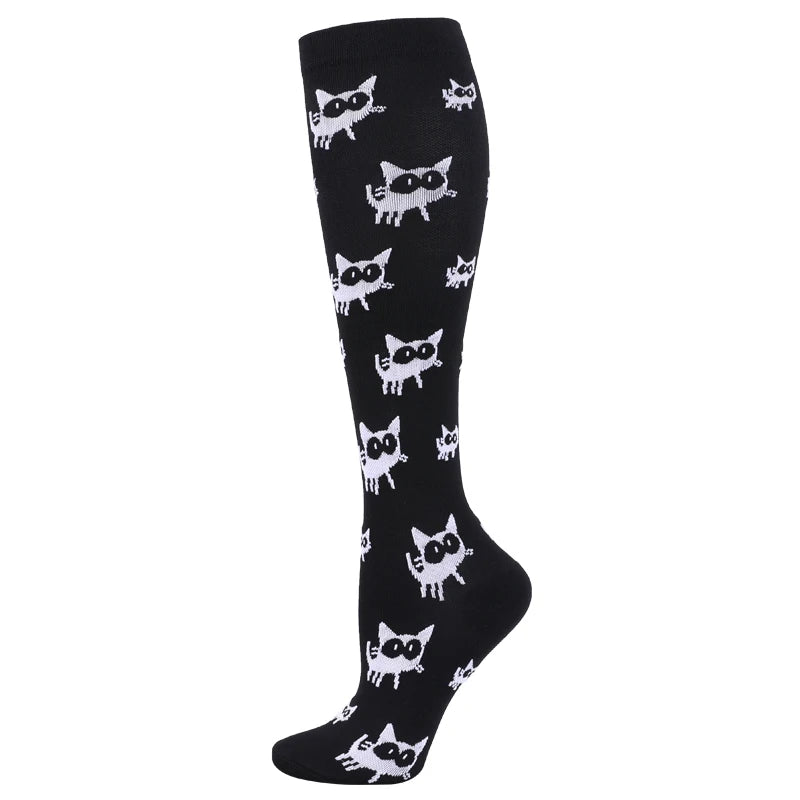 Patterned Compression Socks (20–30 mmHg) for nurses and healthcare workers product view 13