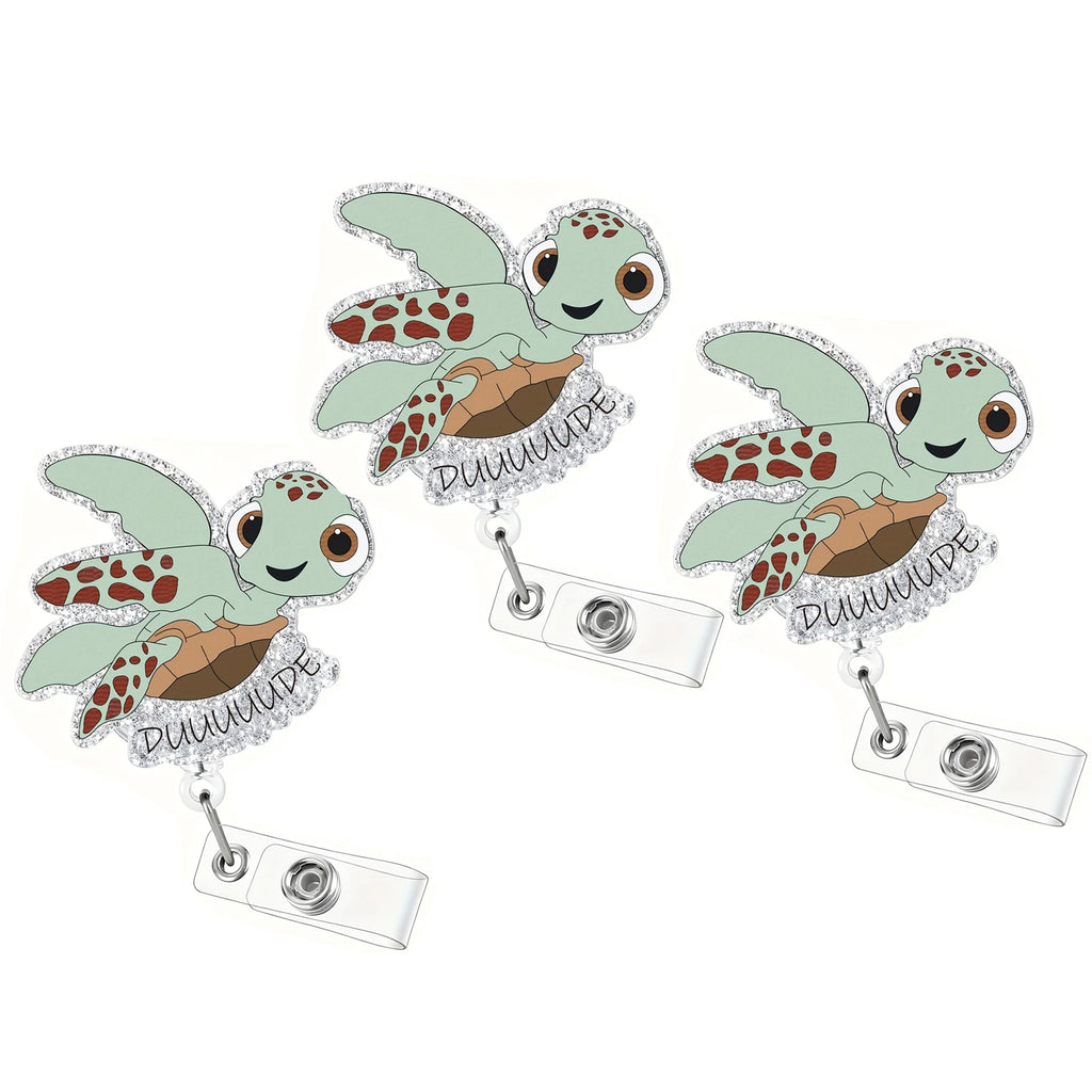 Sea Turtle Nurse Badge Reel for nurses and healthcare workers product view 8