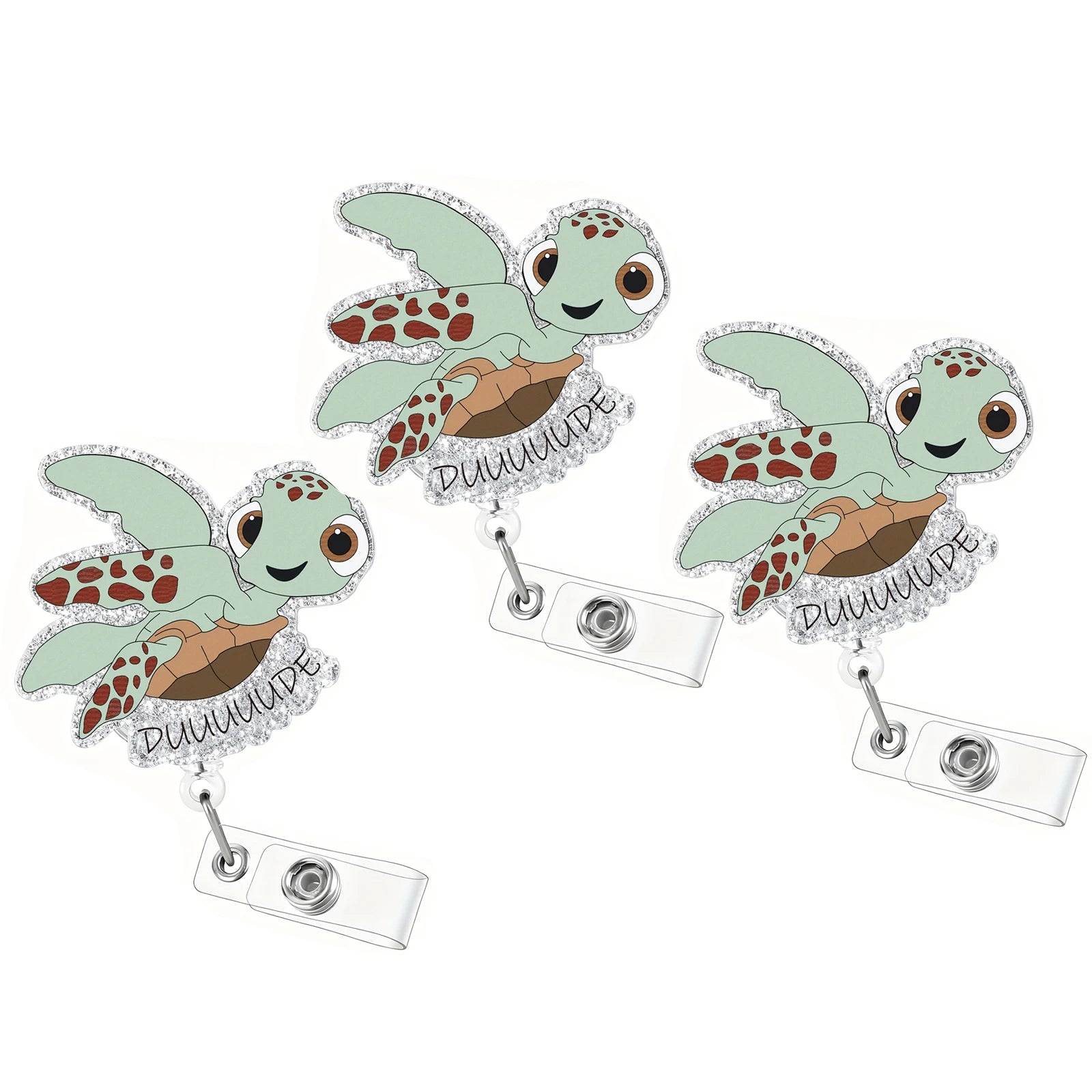 Sea Turtle Nurse Badge Reel for nurses and healthcare workers product view 8
