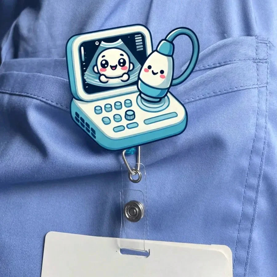 Designer Badge Reel for nurses and healthcare workers product view 10