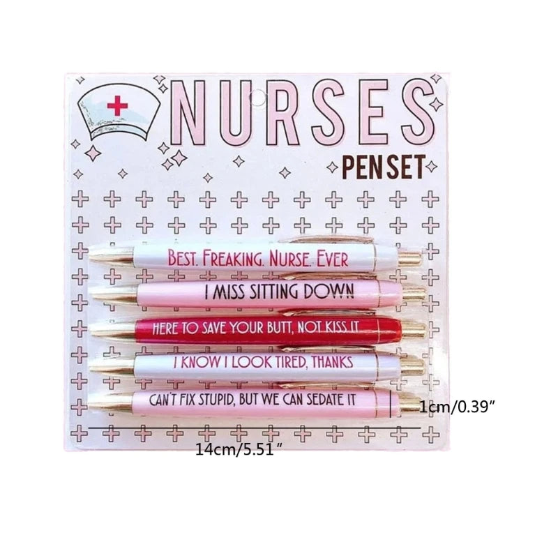 Inspirational Nurse Pen Set (5-Pack) for nurses and healthcare workers product view 6