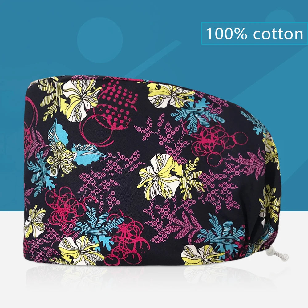 Printed Scrub Cap for nurses and healthcare workers product view 20