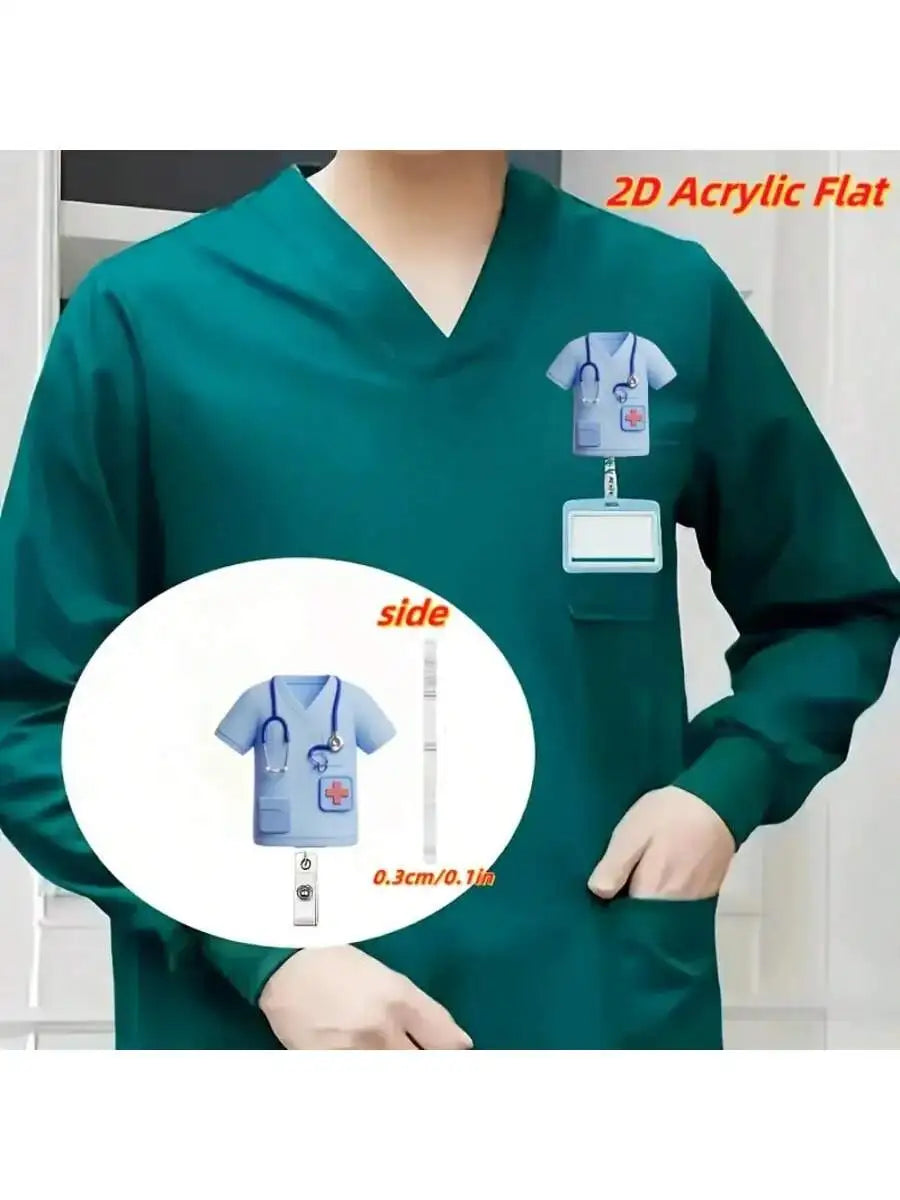 Designer Badge Reel for nurses and healthcare workers product view 3