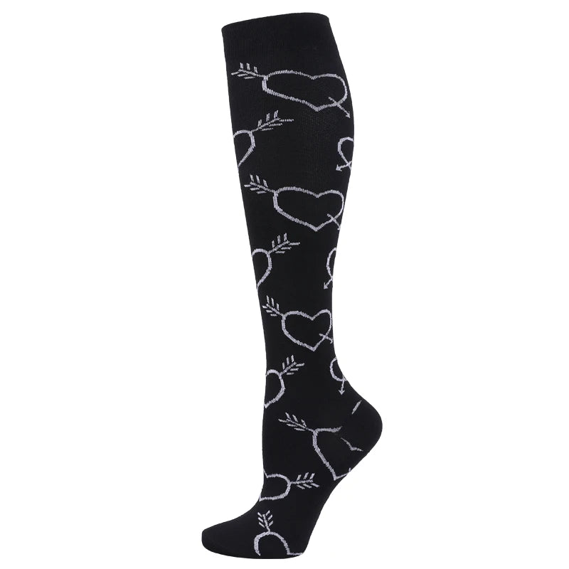 Patterned Compression Socks (20–30 mmHg) for nurses and healthcare workers product view 7