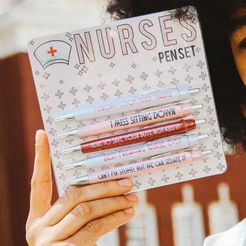 Inspirational Nurse Pen Set (5-Pack) for nurses and healthcare workers product view 3