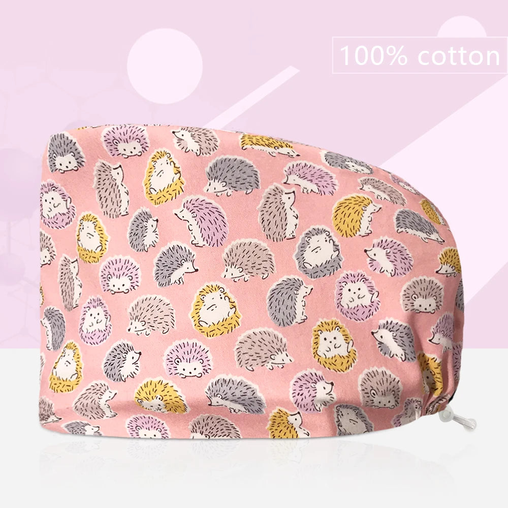 Printed Scrub Cap for nurses and healthcare workers product view 10