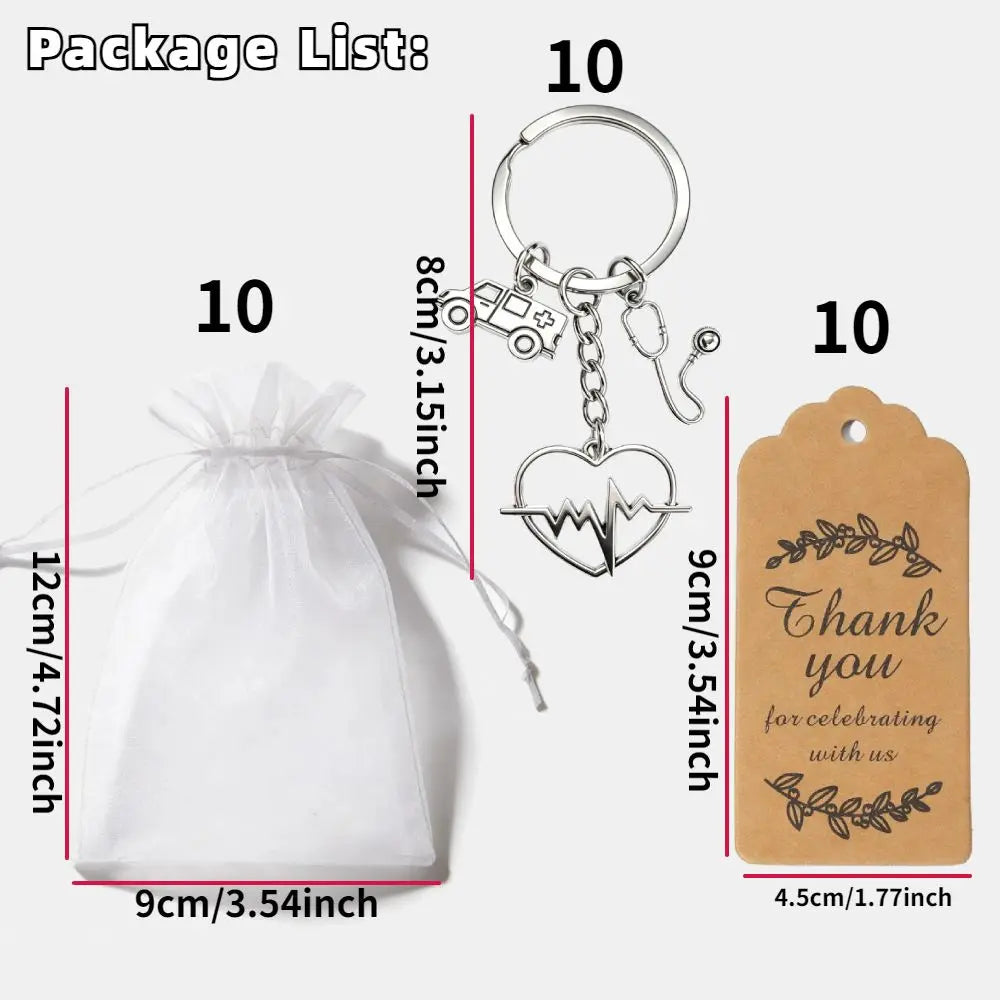 Nurse Appreciation Charm Keychain for nurses and healthcare workers product view 6