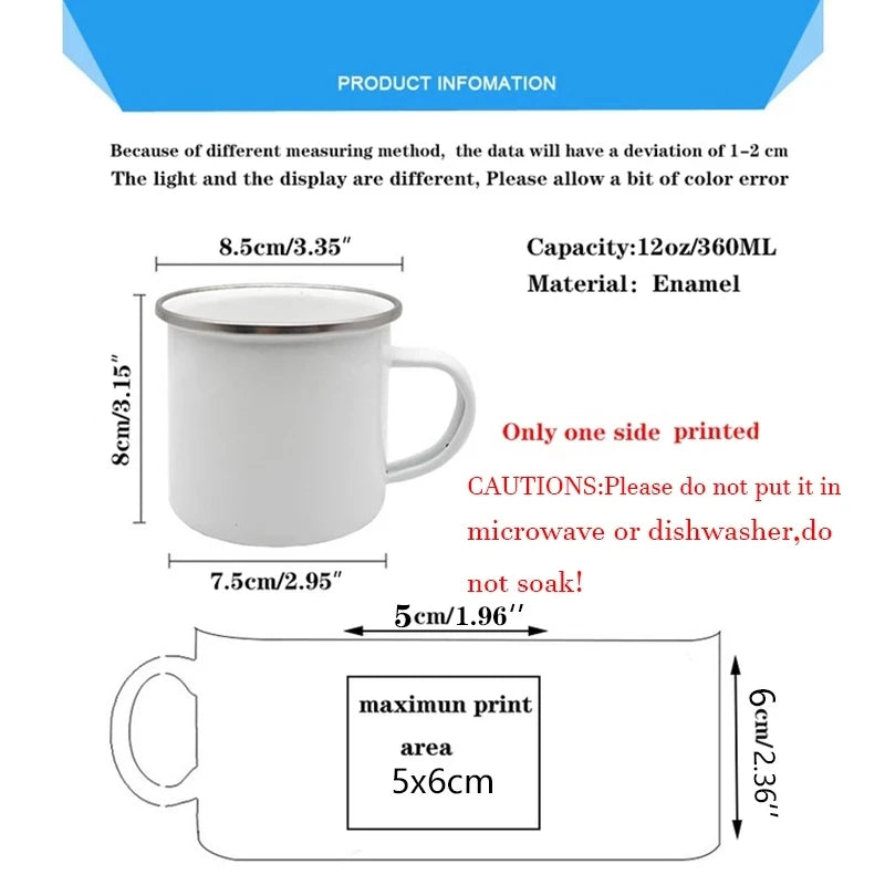 Nurse Life Enamel Camp Mug for nurses and healthcare workers product view 2