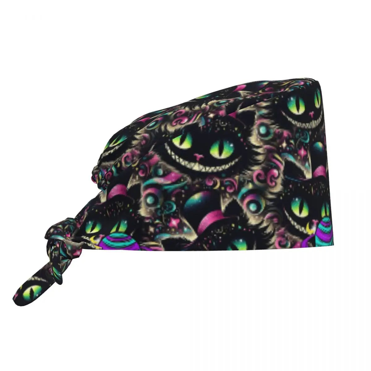 Cheshire Cat Surgical Scrub Cap for nurses and healthcare workers product view 19