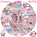 Pink Bow Nurse Sticker Pack (50-Piece) for nurses and healthcare workers product view 7