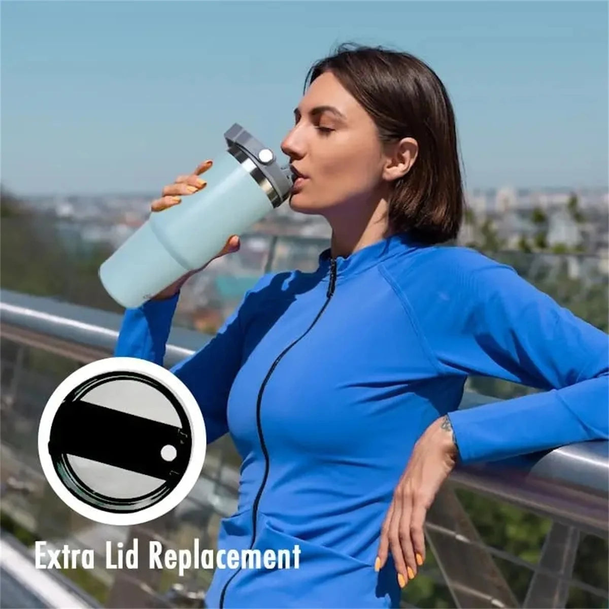 HydrateShift Stainless Steel Tumbler for nurses and healthcare workers product view 4