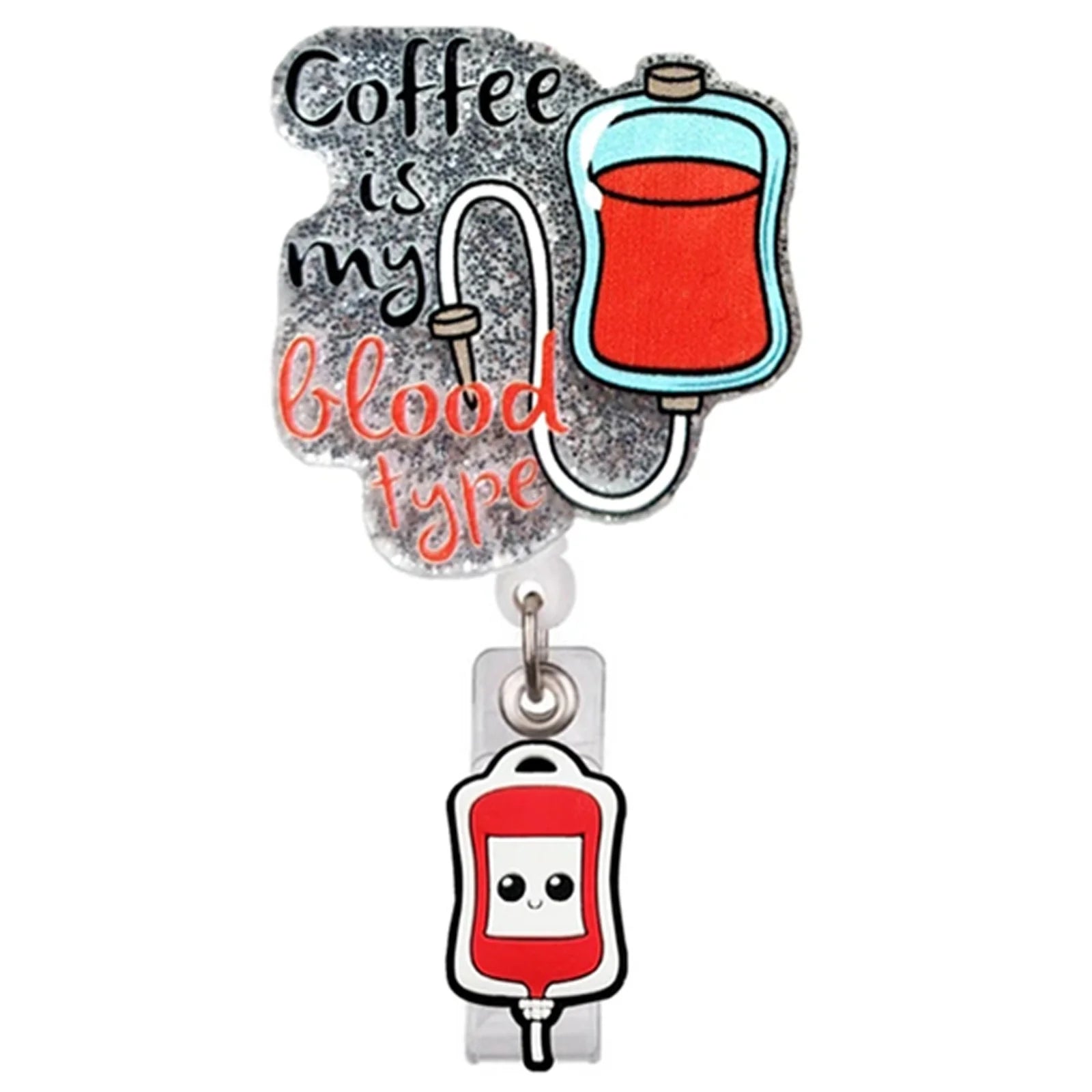 Glitter Badge Reel for nurses and healthcare workers product view 13