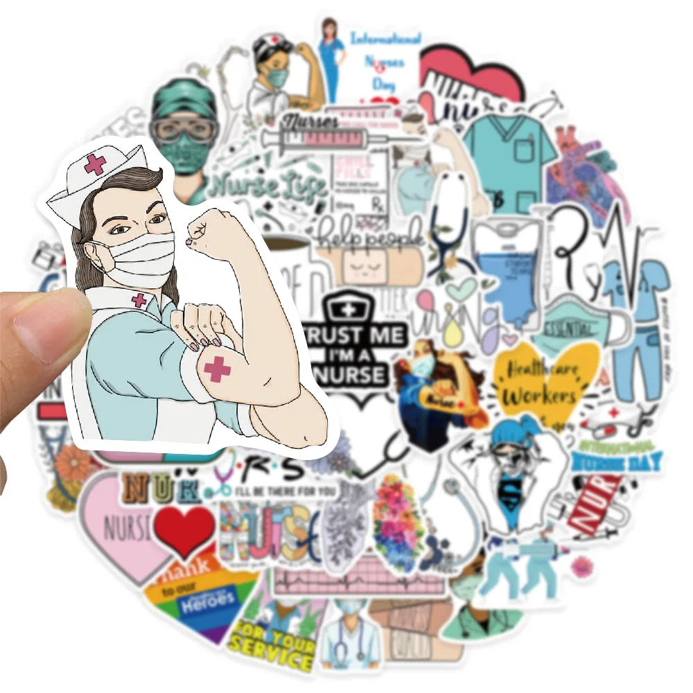 Nurse Life Sticker Pack (50-Piece) for nurses and healthcare workers product view 2