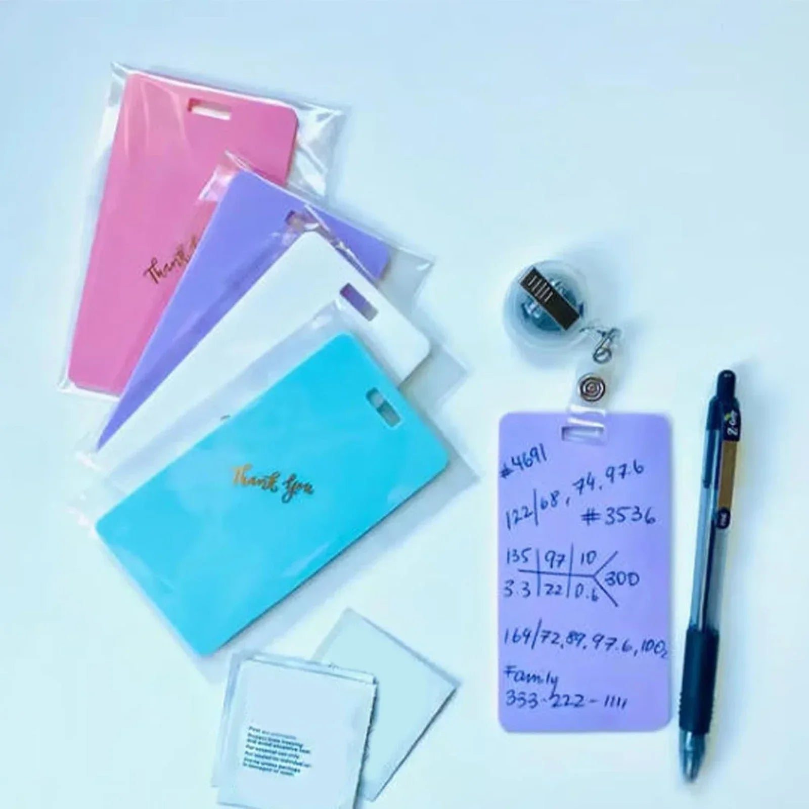 Reusable Badge Buddy Memo Pad for nurses and healthcare workers product view 4