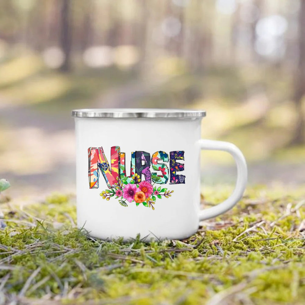 Nurse Life Enamel Camp Mug for nurses and healthcare workers product view 17