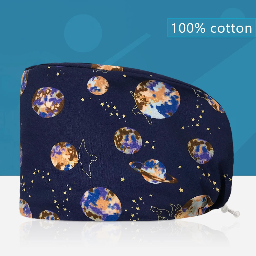Printed Scrub Cap for nurses and healthcare workers product view 21