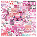 Pink Nurse Life Sticker Pack (50 PCS) for nurses and healthcare workers product view 7