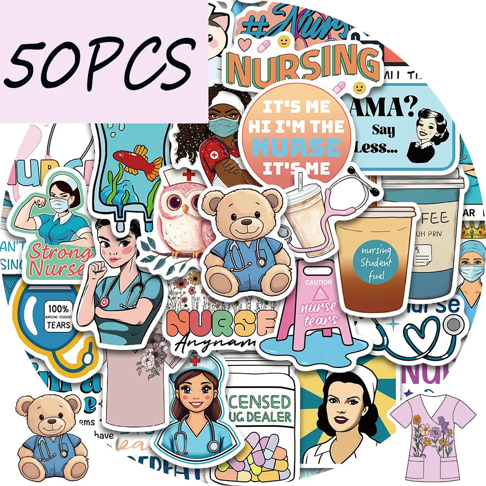 Nurse Life Sticker Pack (50 pcs) for nurses and healthcare workers product view 7