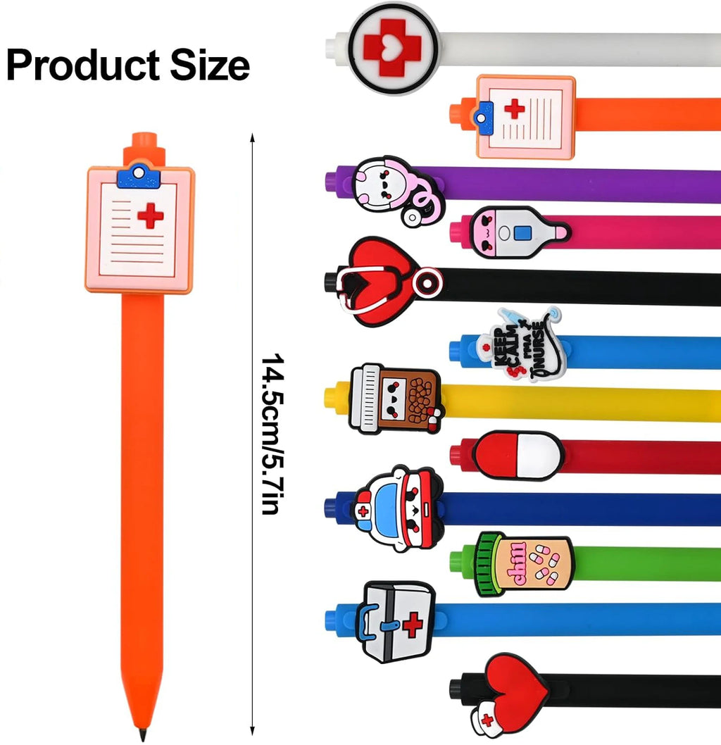 Medical Icon Nurse Pen Set (12-Pack) for nurses and healthcare workers product view 2