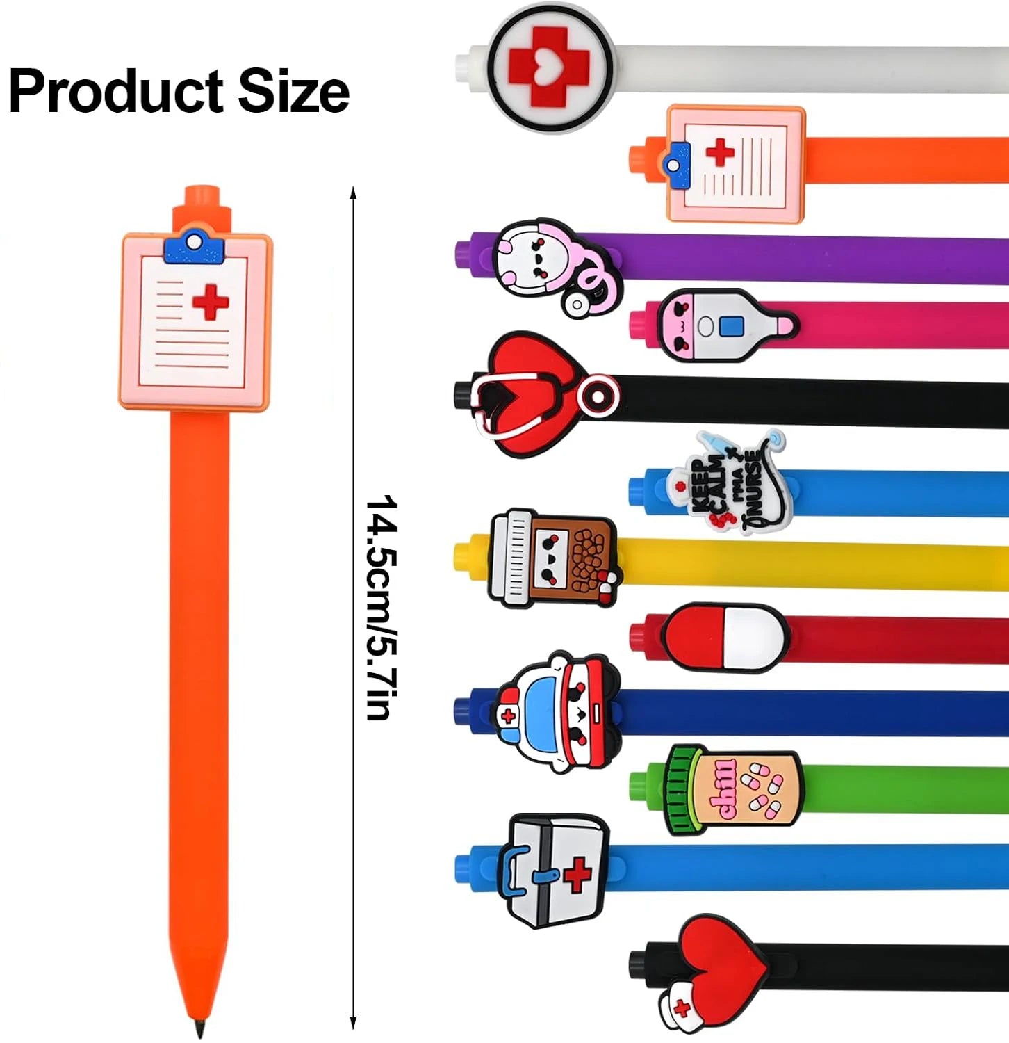 Medical Icon Nurse Pen Set (12-Pack) for nurses and healthcare workers product view 2