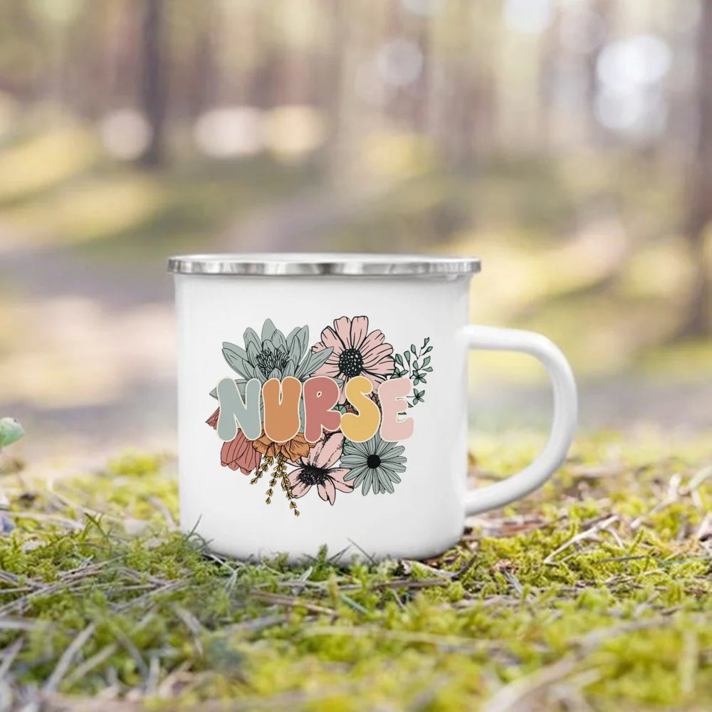 Nurse Life Enamel Camp Mug for nurses and healthcare workers product view 10